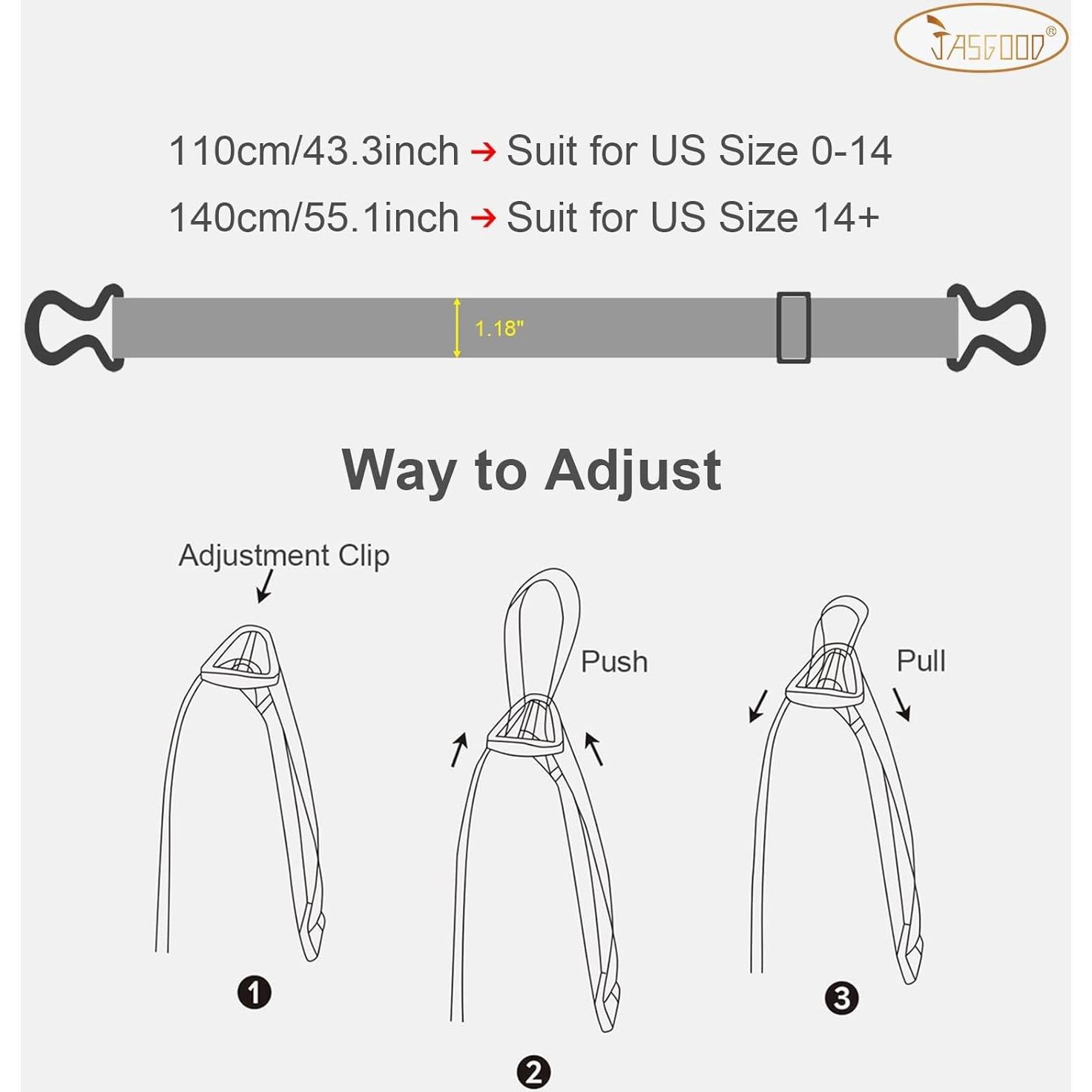 Cinturón Elástico Ajustable JASGOOD para Mujeres - Hebilla Vintage