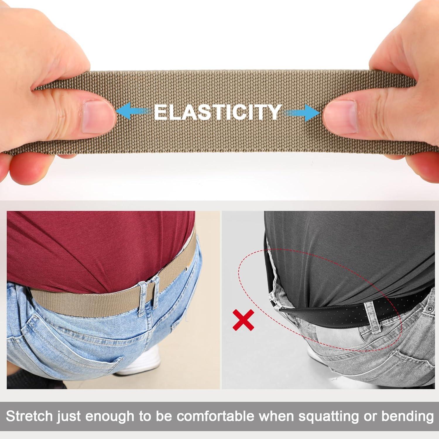 Cinturón Elástico JASGOOD para Hombres - Ajustable hasta 94 cm