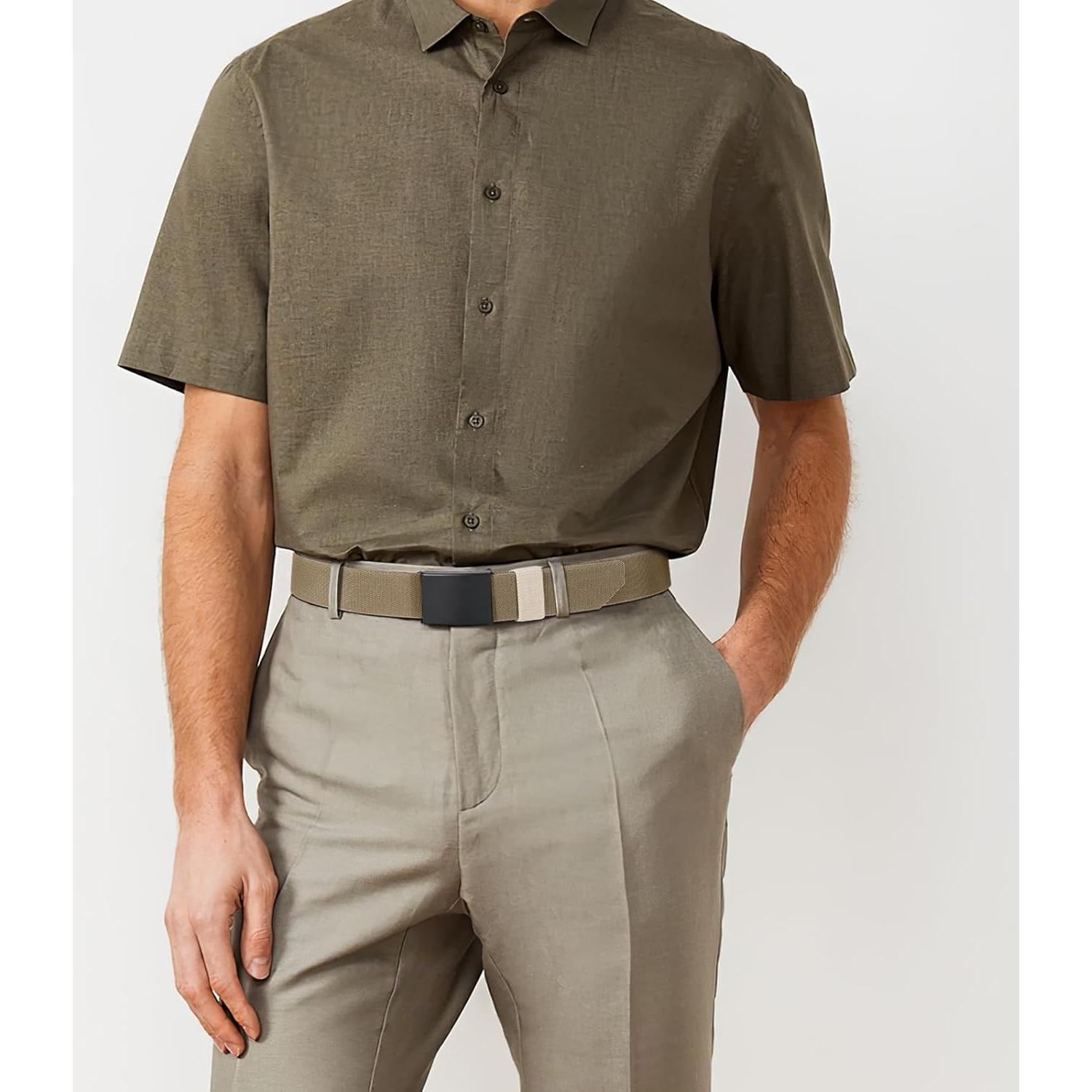 Cinturón Elástico JASGOOD para Hombres - Ajustable hasta 94 cm