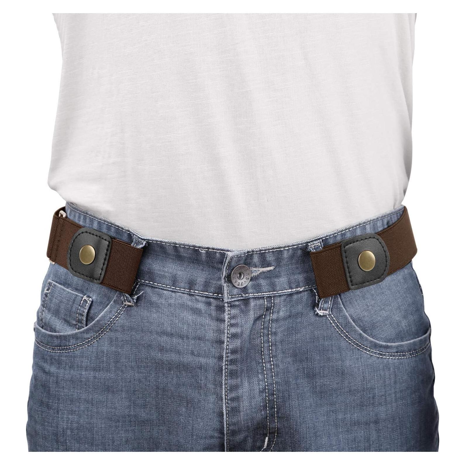 Cinturón Elástico Sin Hebilla Werforu para Hombres 3.5cm