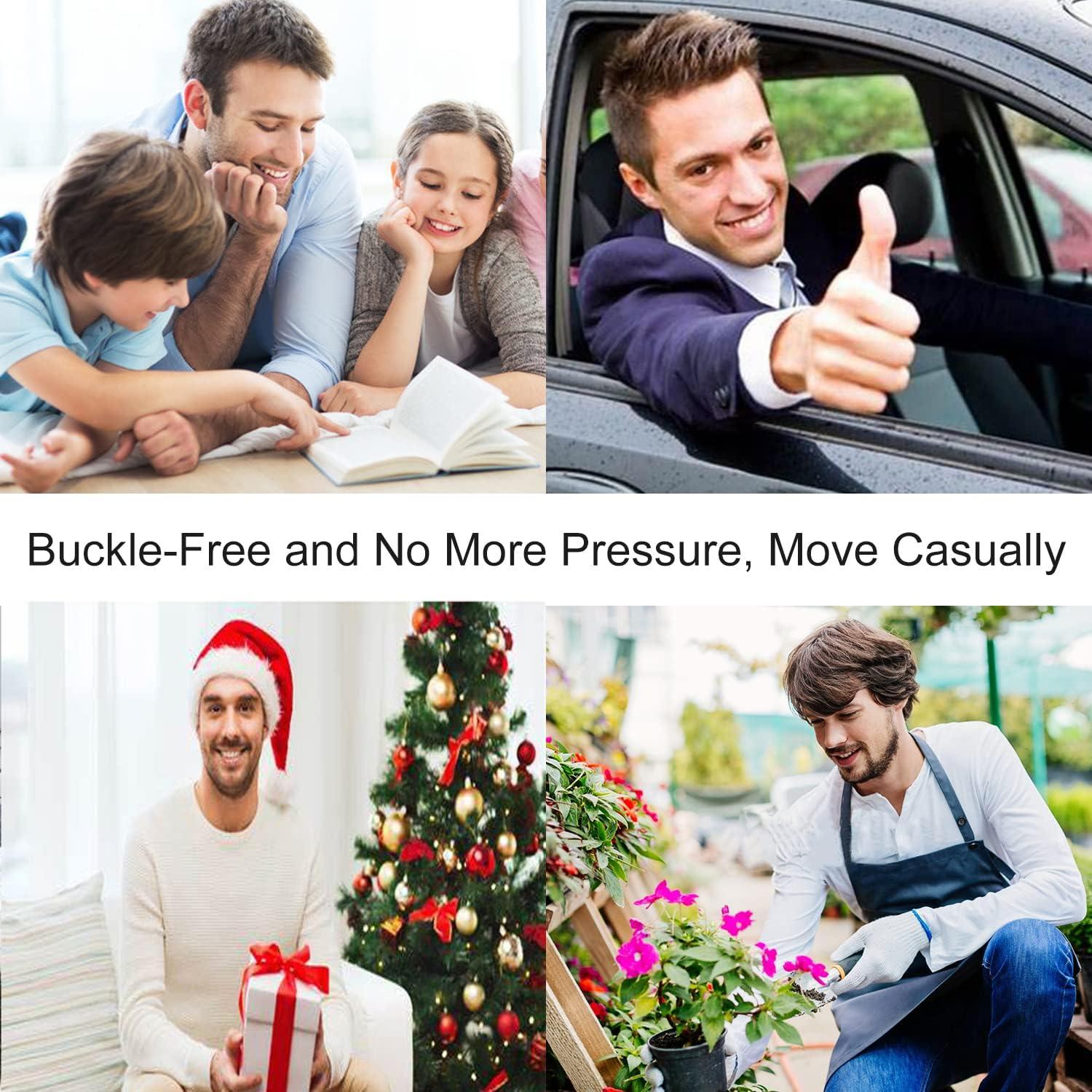 Cinturón Elástico Sin Hebilla Werforu para Hombres 3.5cm