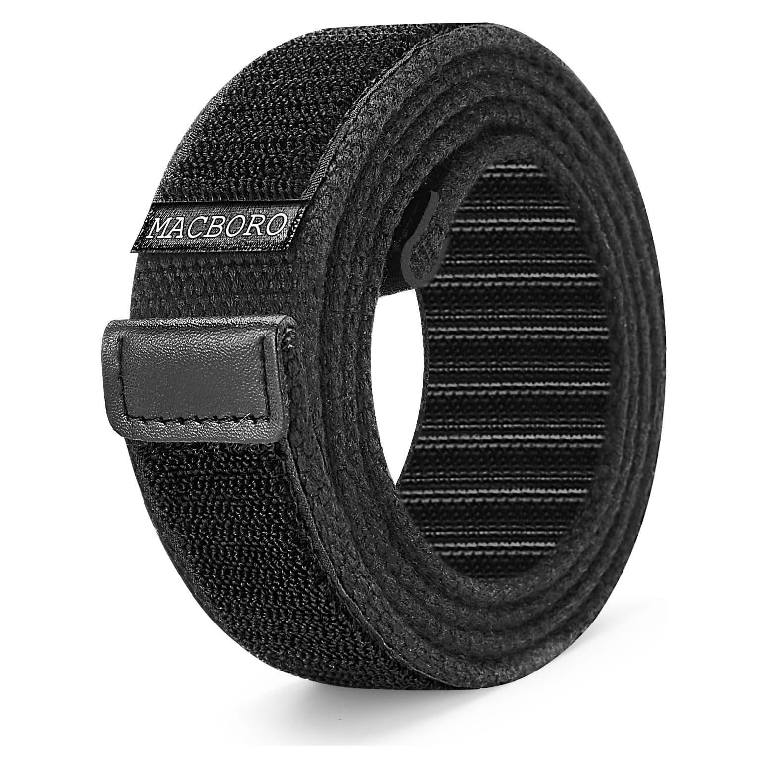 Cinturón Hipoalergénico Nylon Mecánico TSA 3.5 cm Negro XL