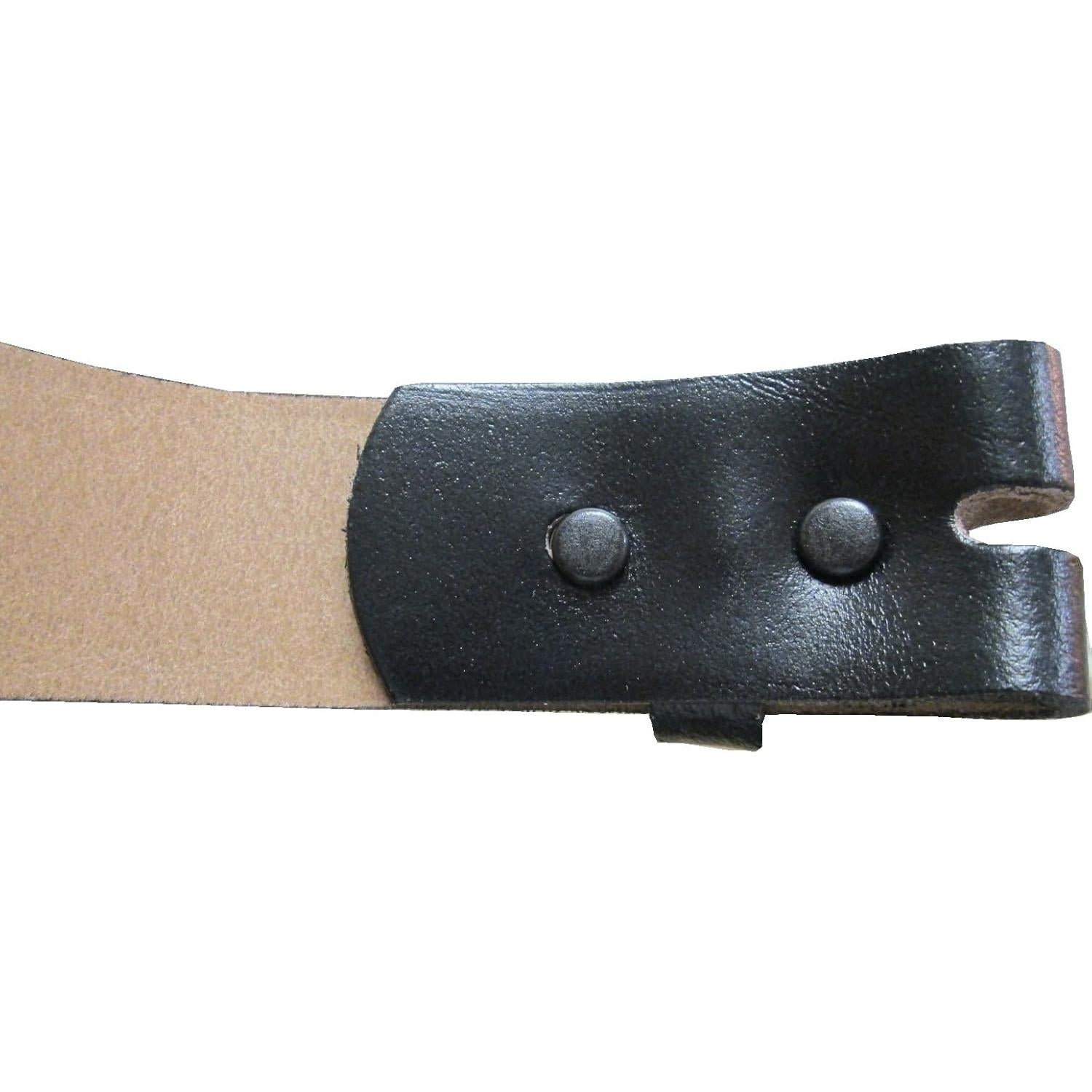 Cinturón de Cuero F&L CLASSIC para Hombres 3.81 cm Negro