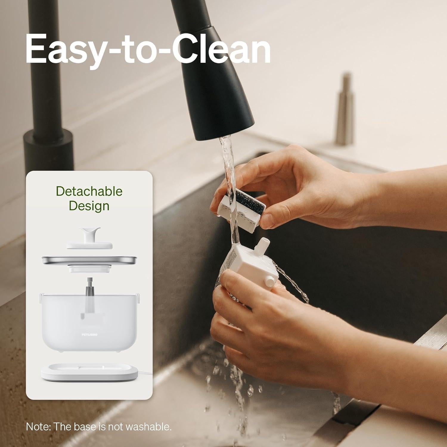 Fuente de Agua para Gatos PETLIBRO 2.5L Acero Inoxidable