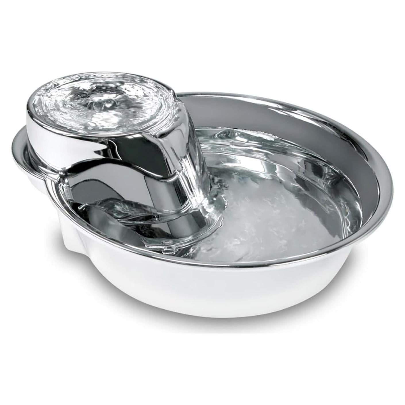 Fuente de Agua para Mascotas Pioneer Pet Acero Inoxidable 1.77L