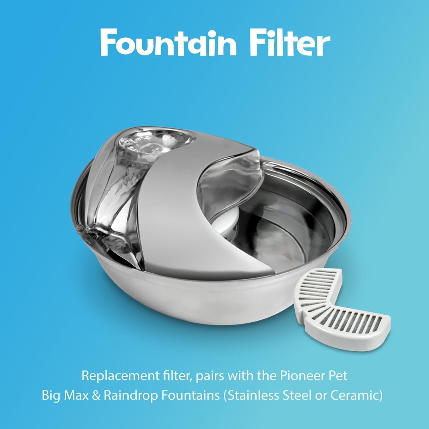 Fuente de Agua para Mascotas Pioneer Pet Acero Inoxidable 1.77L