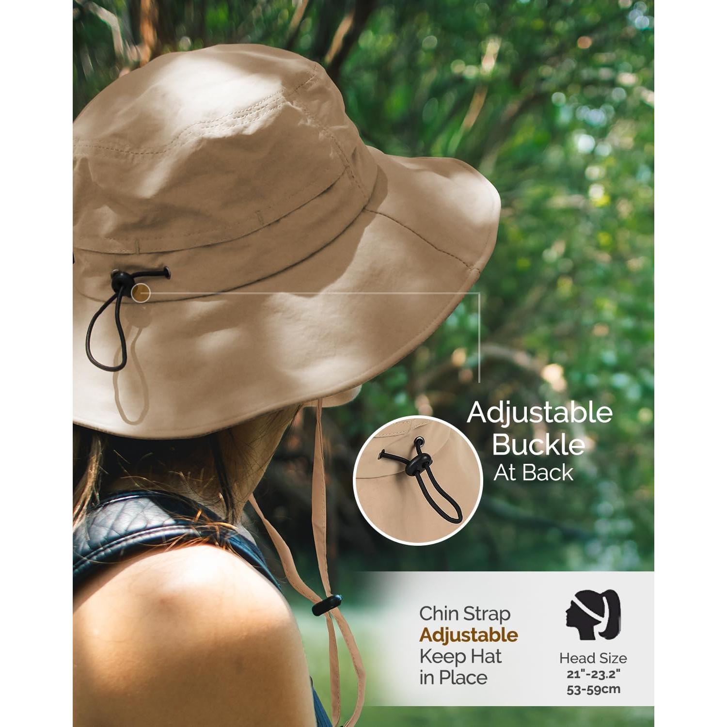 Sombrero de Cubo Impermeable Unisex Verde Militar UPF50+