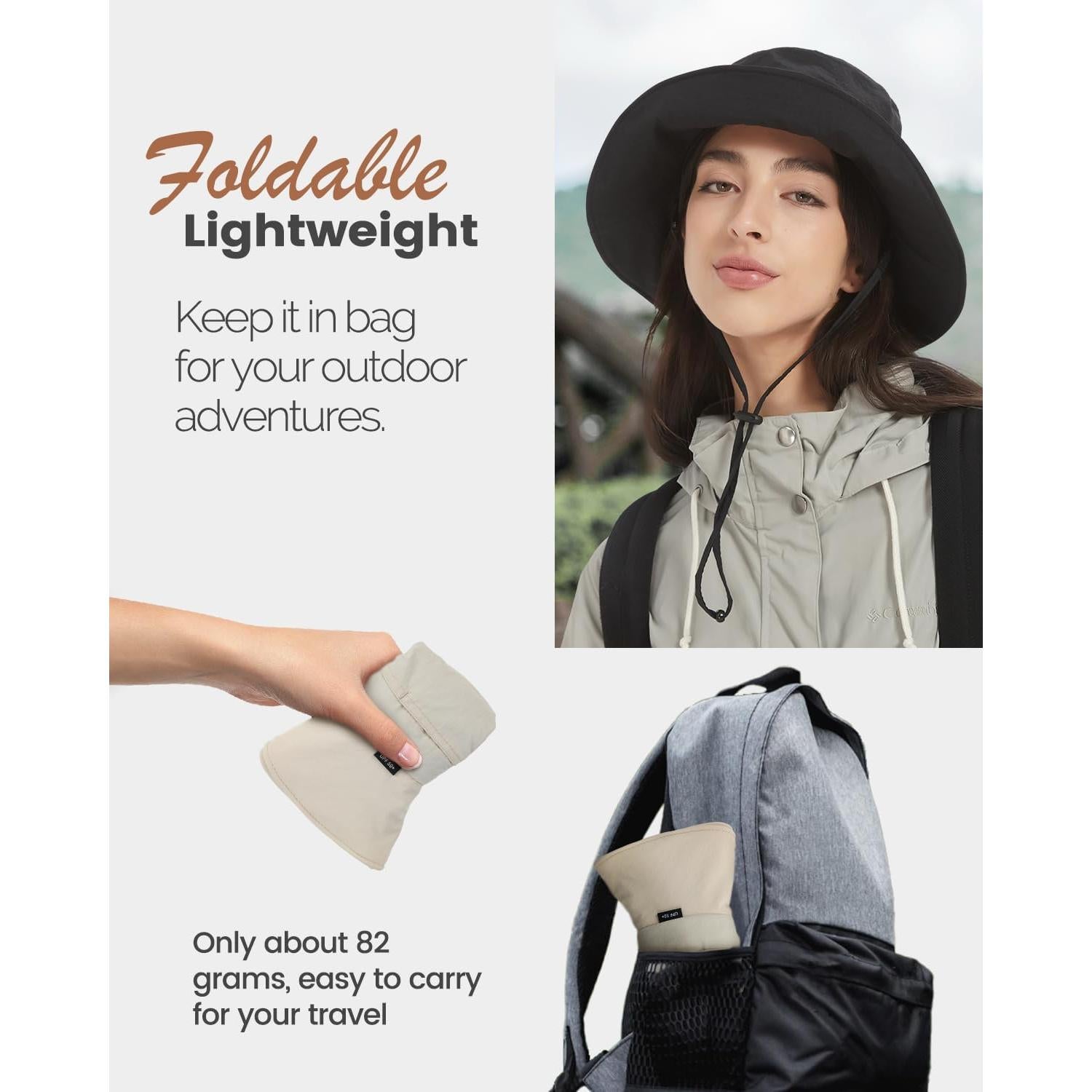 Sombrero de Cubo Impermeable Unisex Verde Militar UPF50+