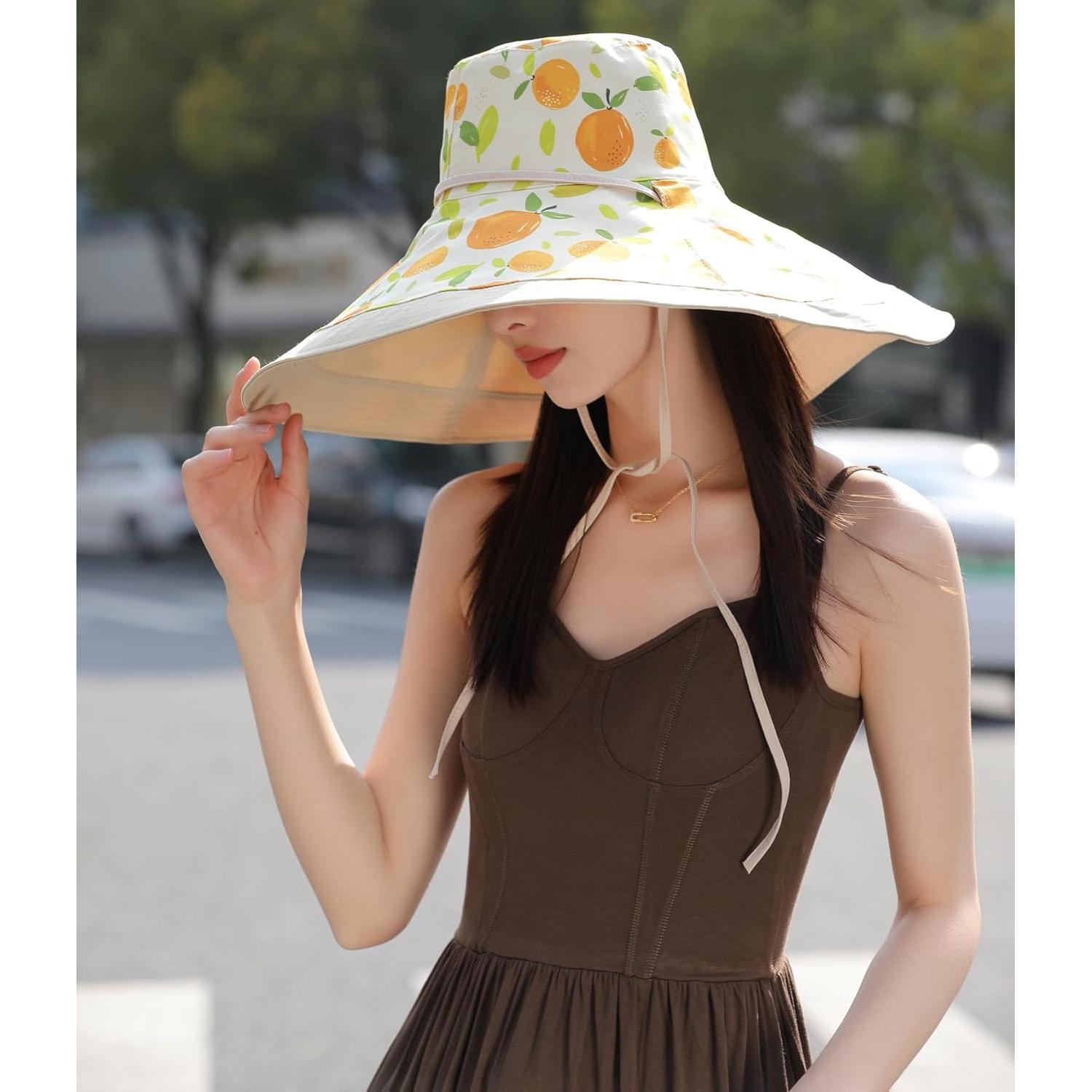 Sombrero de Sol Reversible HUAMULAN con Ala Ancha 17.78 cm