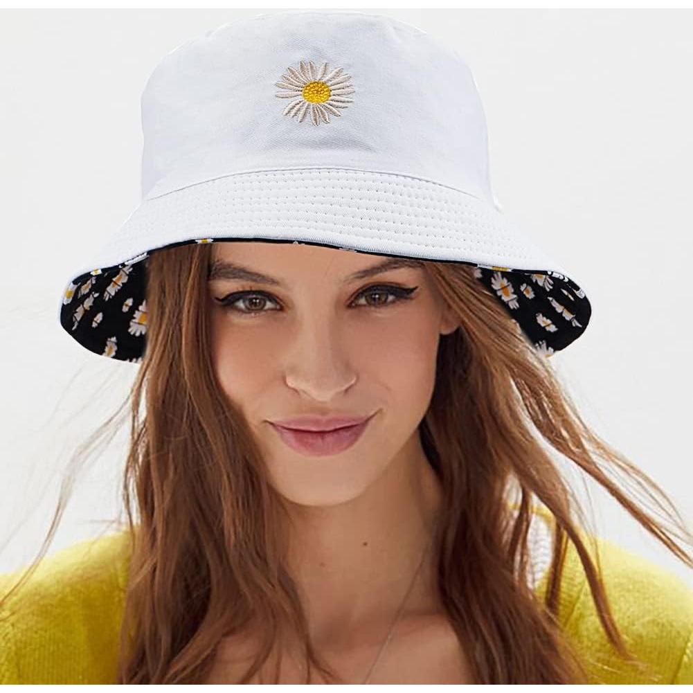 Sombrero de Cubo de Algodón Taidor Unisex Talla Única Blanco