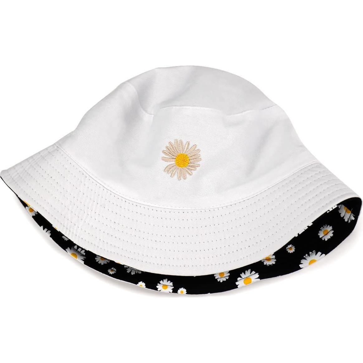 Sombrero de Cubo de Algodón Taidor Unisex Talla Única Blanco
