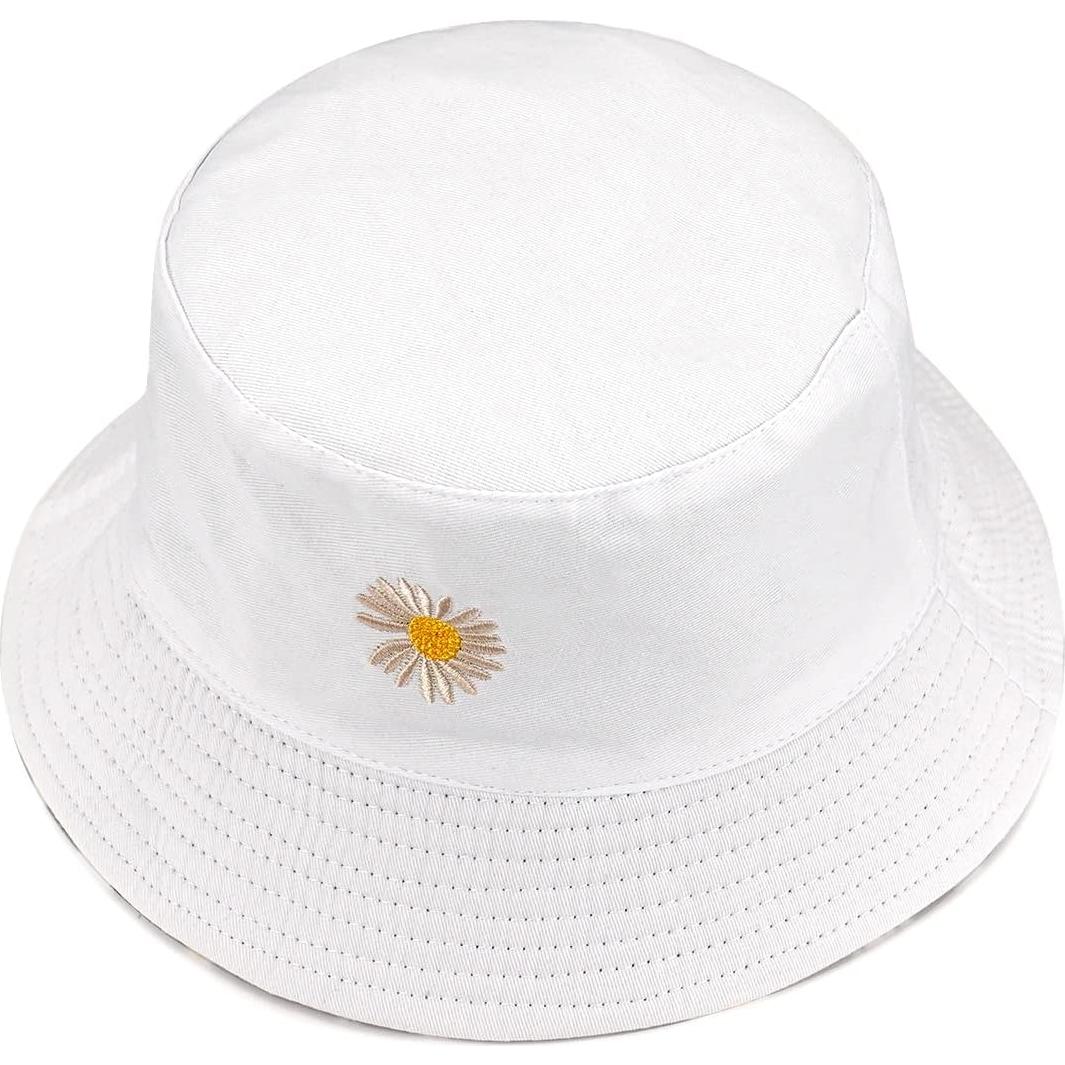 Sombrero de Cubo de Algodón Taidor Unisex Talla Única Blanco