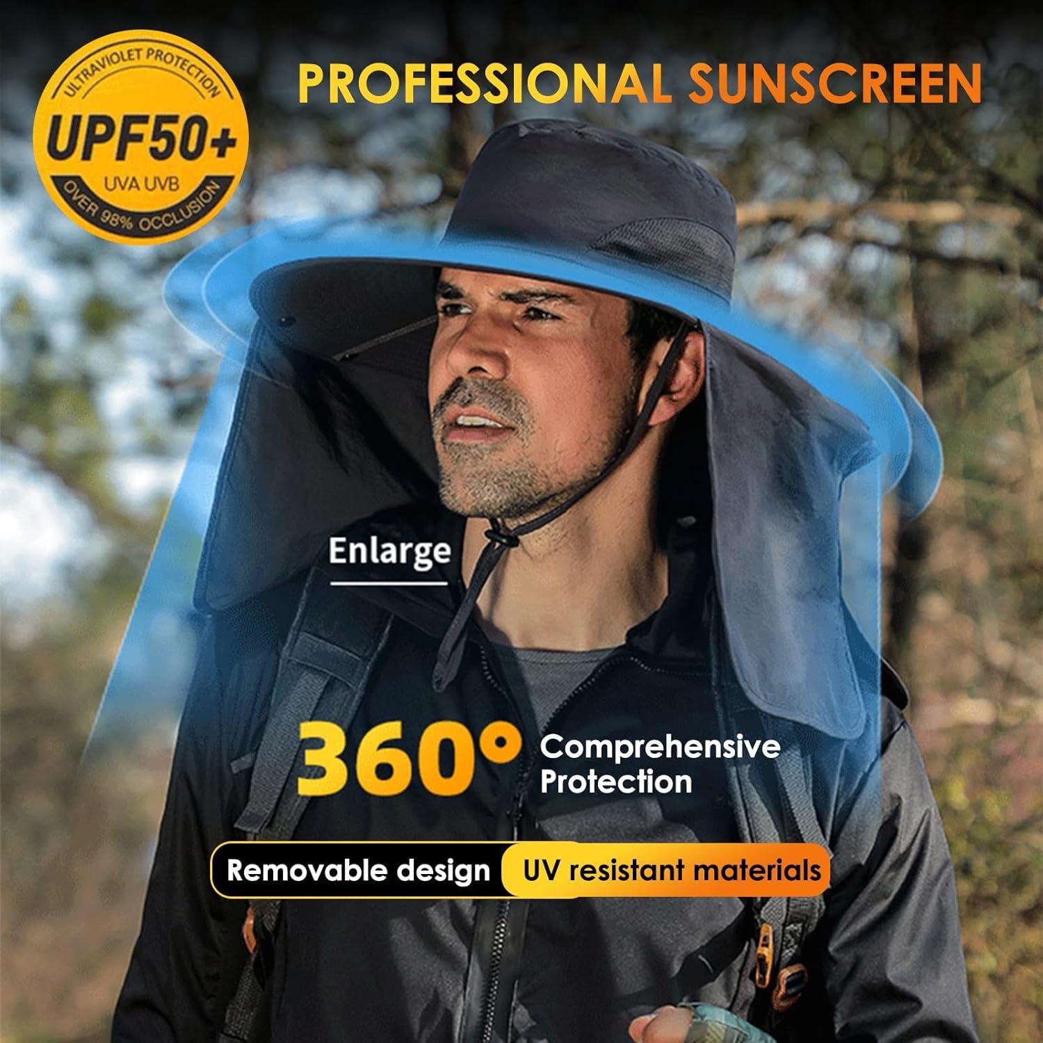 Sombrero de Pesca DOCVIT Impermeable UV UPF50+ con Solapa