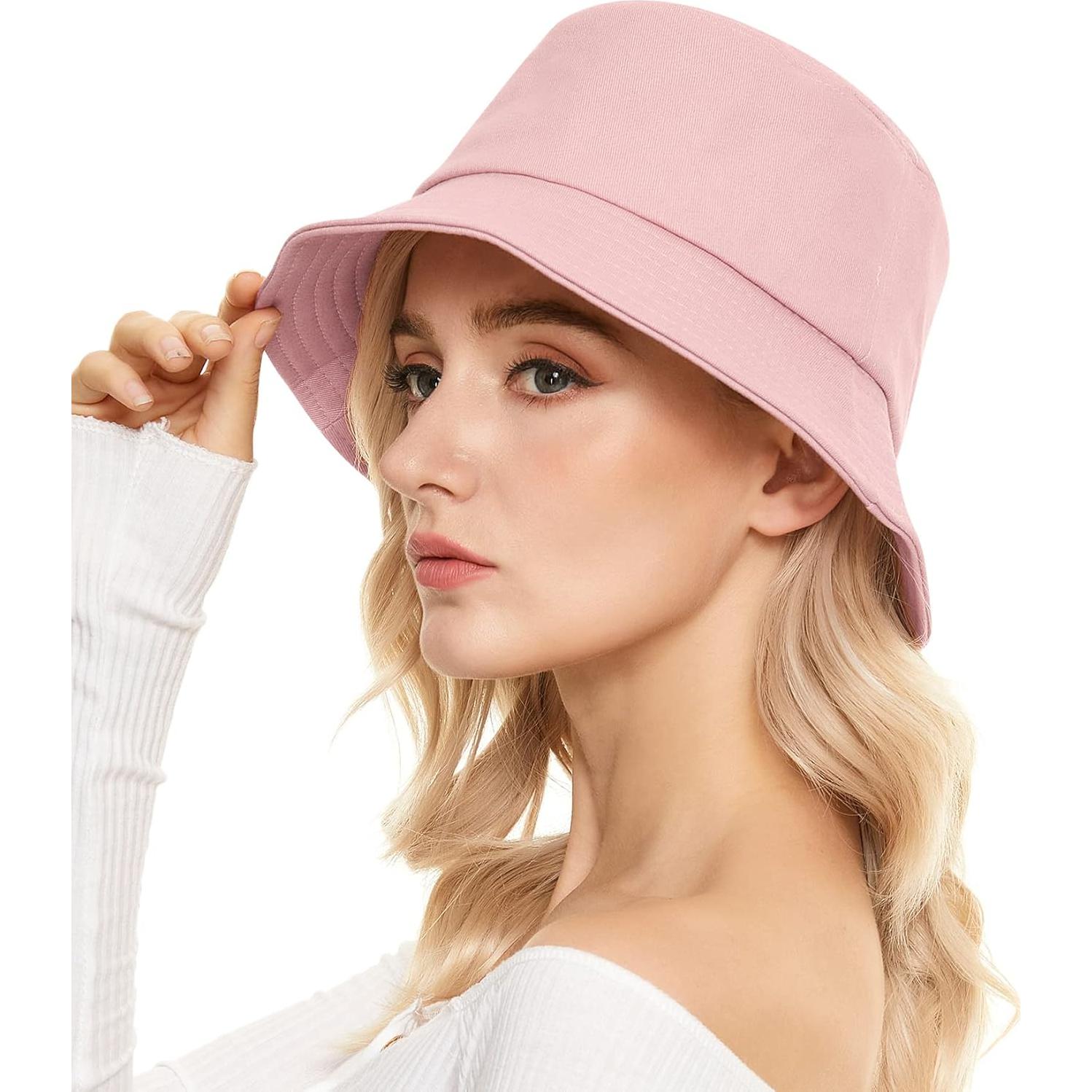 Sombrero de Cubo Durio para Mujeres Talla Única Rosa Verano