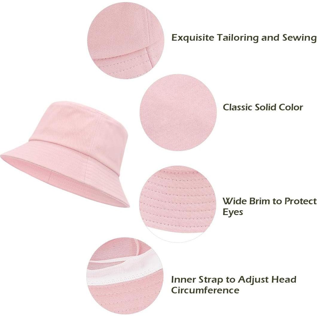 Sombrero de Cubo Durio para Mujeres Talla Única Rosa Verano