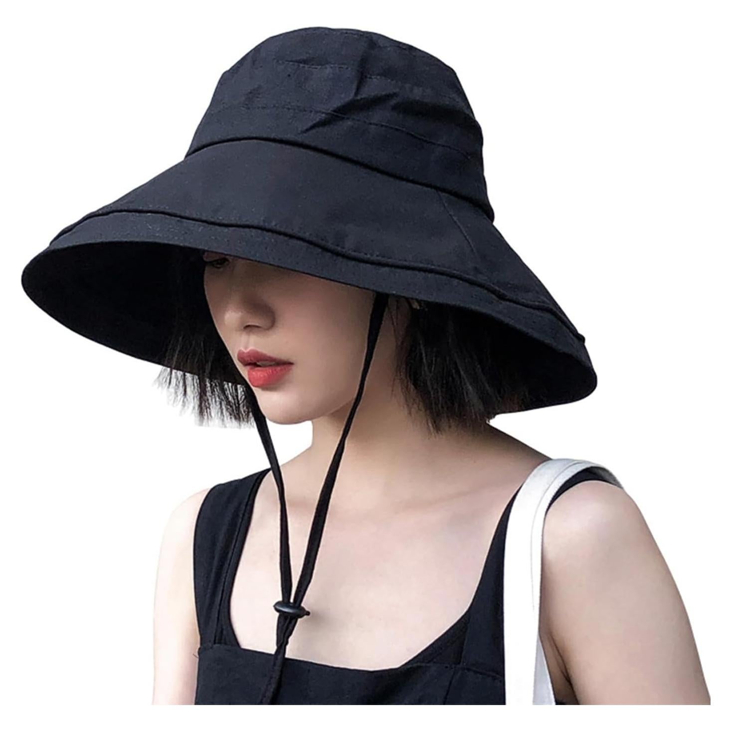 Sombrero de Cubo UPF50+ DRIONO Negro Ajustable Plegable