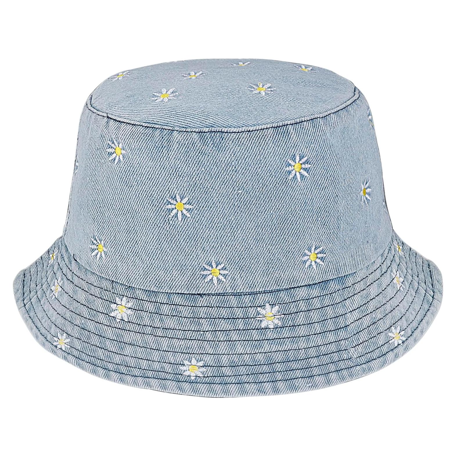 Sombrero de Cubo Unisex MILAKOO de Denim Plegable 55-58 cm