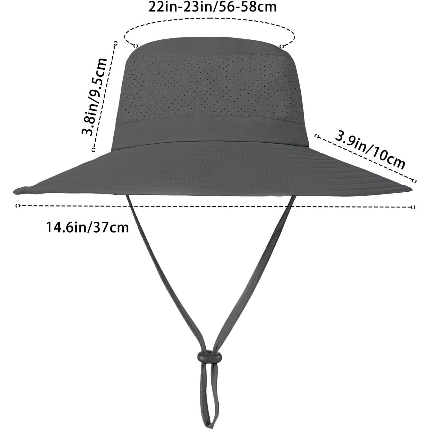 Sombrero Boonie ZOORON UPF 50+ Gris Oscuro para Sol