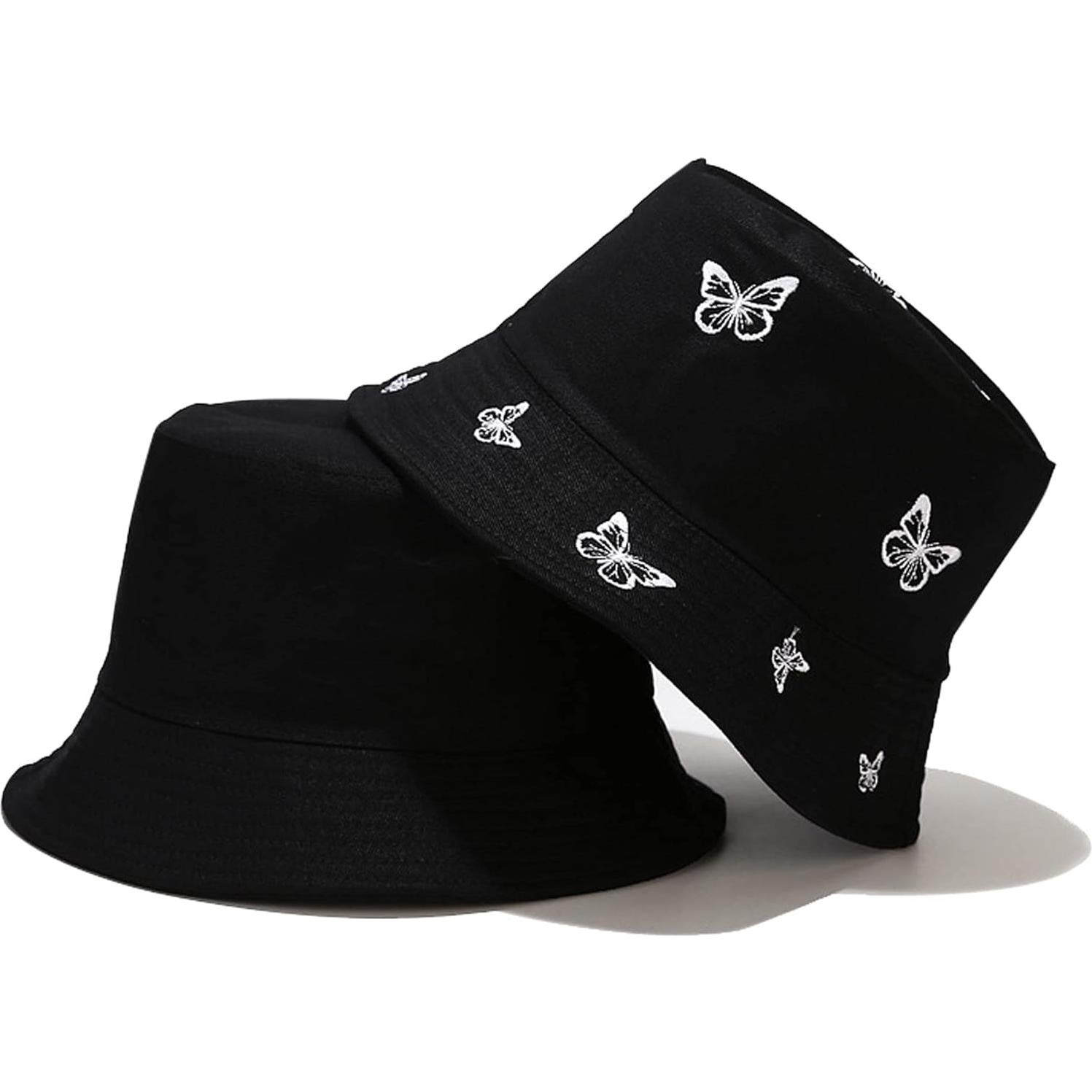 Sombrero de Cubo Reversible Umeepar para Playa 58cm Mariposas