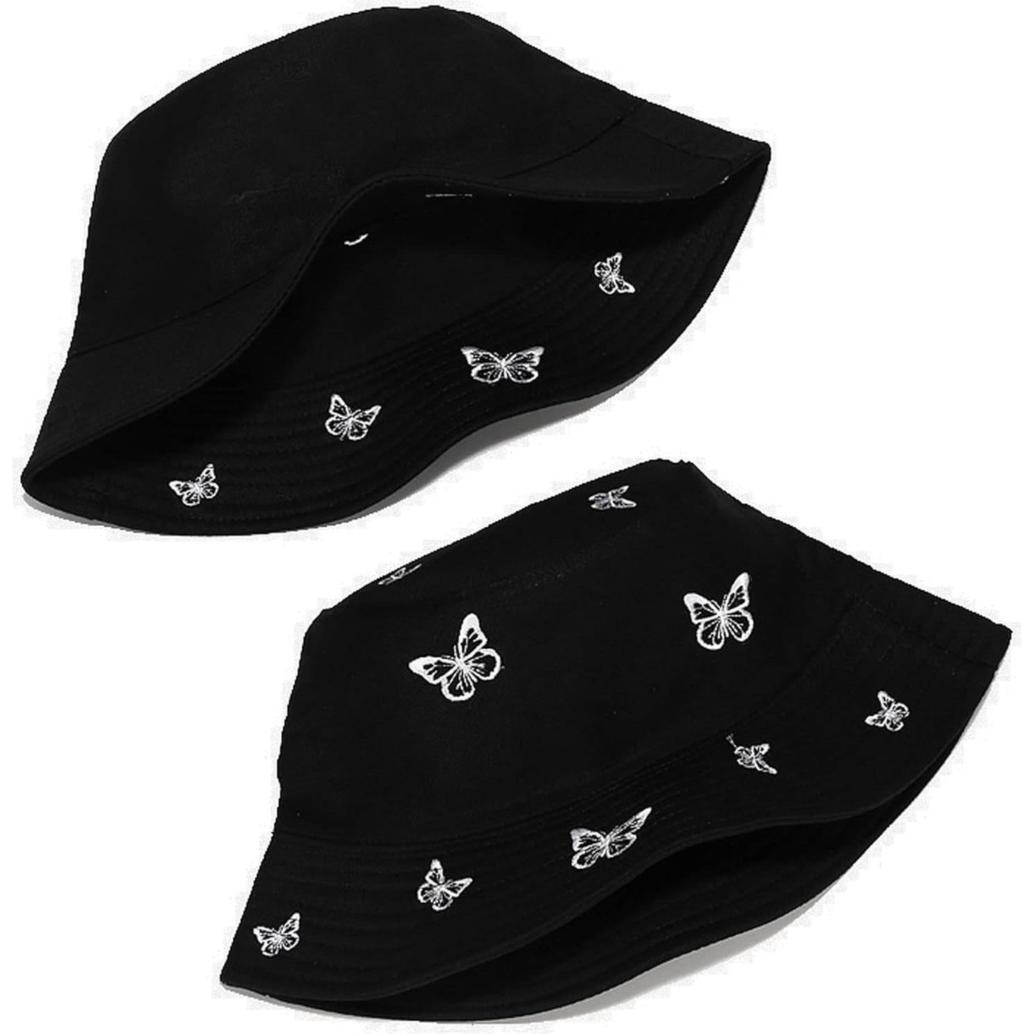 Sombrero de Cubo Reversible Umeepar para Playa 58cm Mariposas