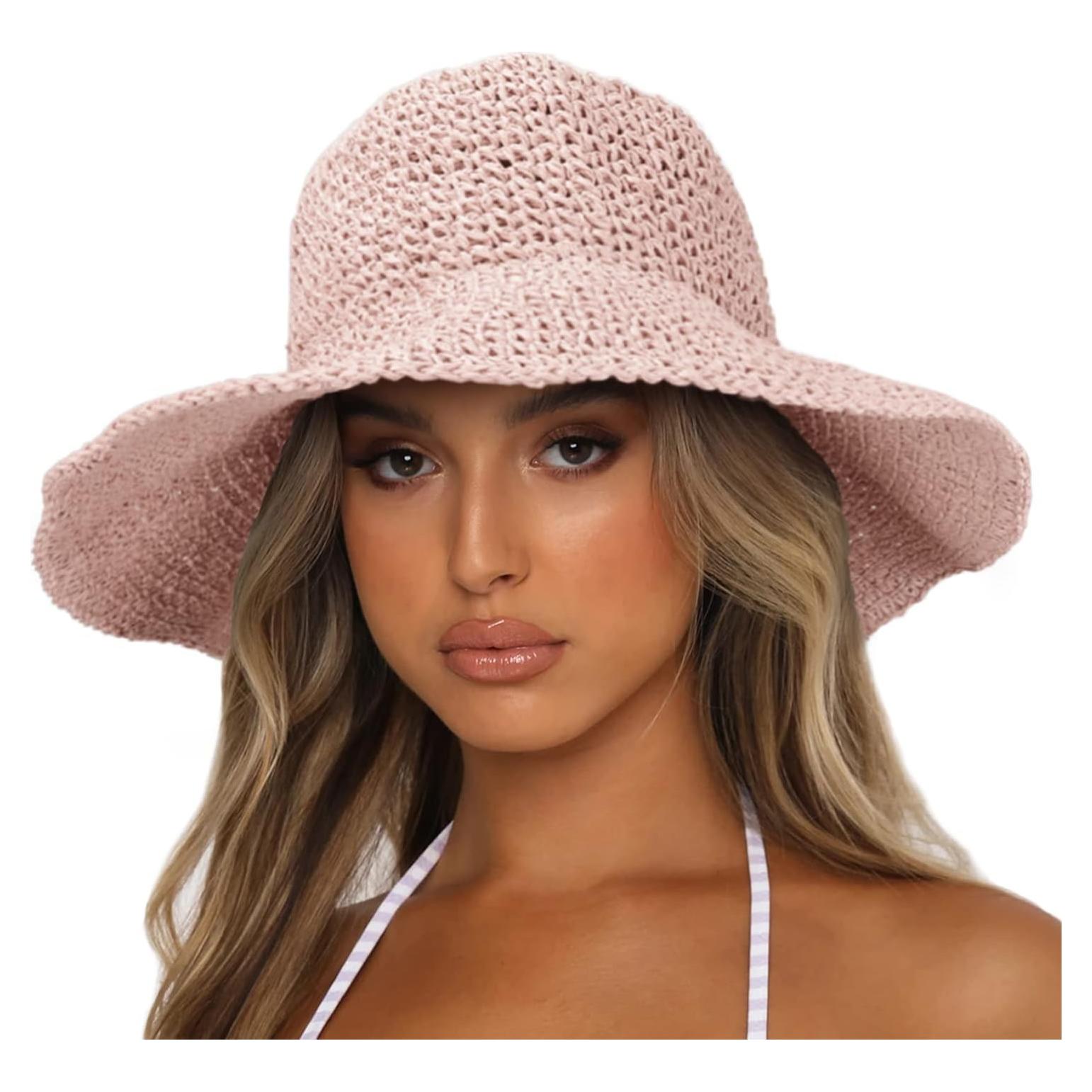 Sombrero de Playa Plegable para Mujeres - UPF50+ - Talla Única