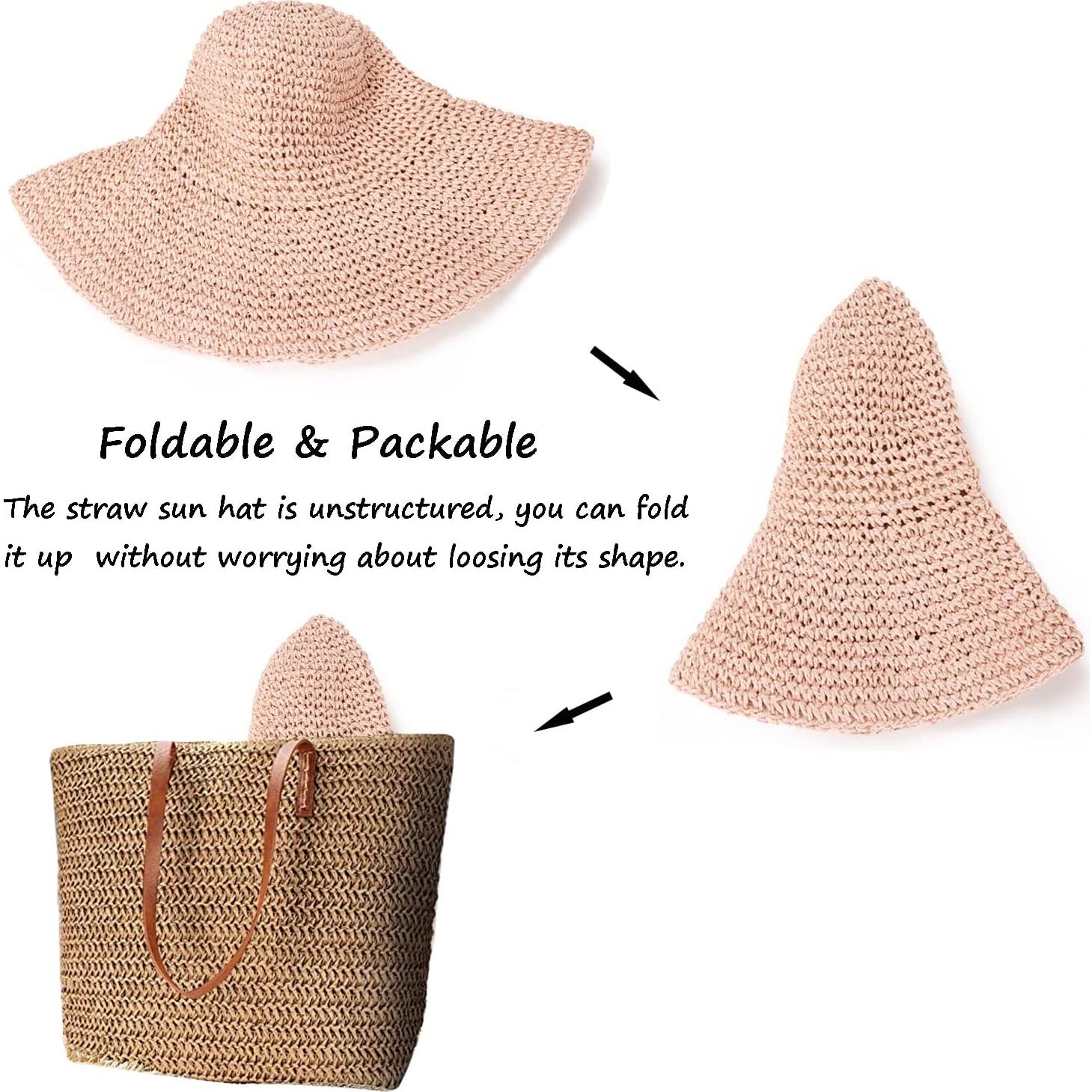 Sombrero de Playa Plegable para Mujeres - UPF50+ - Talla Única