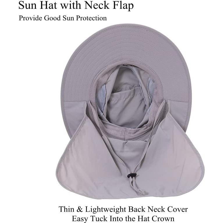 Sombrero de Protección Solar UV 50+ Unisex con Solapa para Cuello