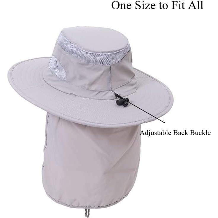 Sombrero de Protección Solar UV 50+ Unisex con Solapa para Cuello