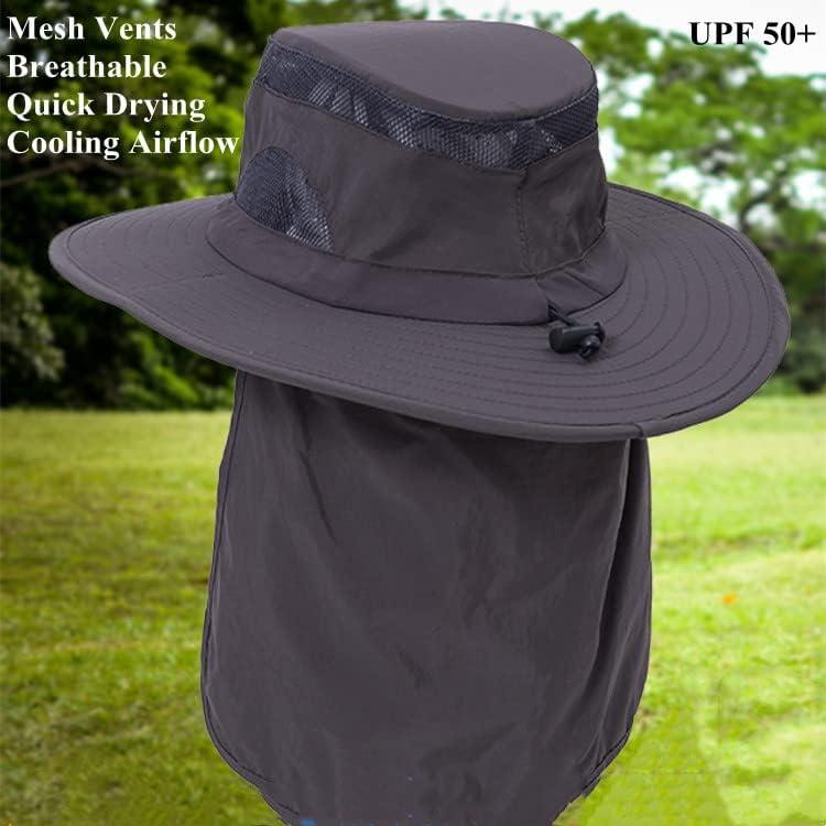 Sombrero de Protección Solar UV 50+ Unisex con Solapa para Cuello