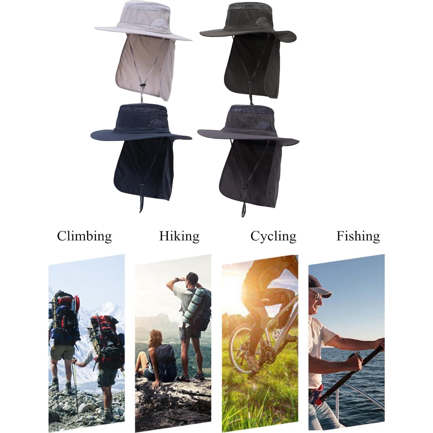 Sombrero de Protección Solar UV 50+ Unisex con Solapa para Cuello