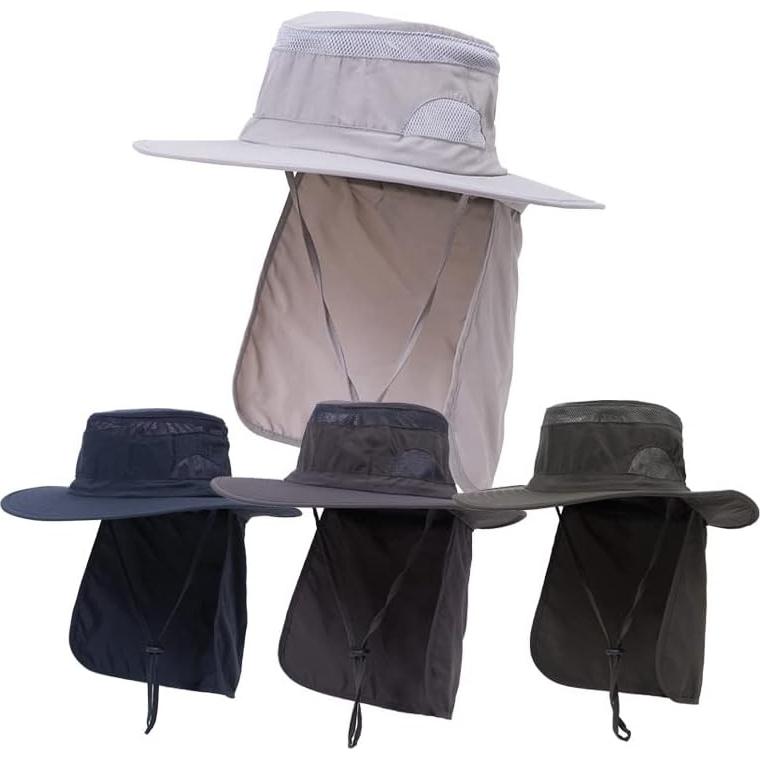 Sombrero de Protección Solar UV 50+ Unisex con Solapa para Cuello