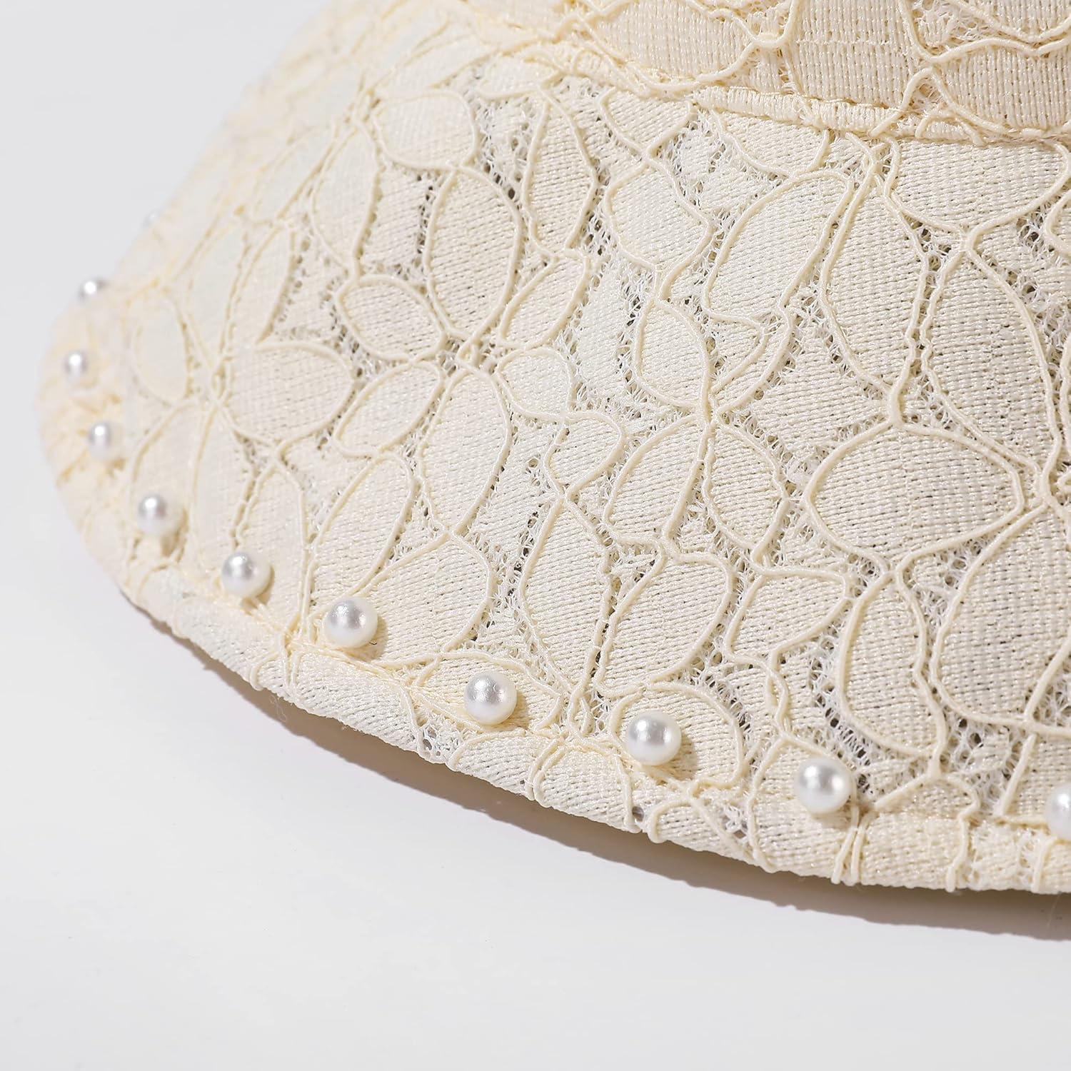 Sombrero de Sol de Ala Ancha para Mujer - Protección UV - Blanco