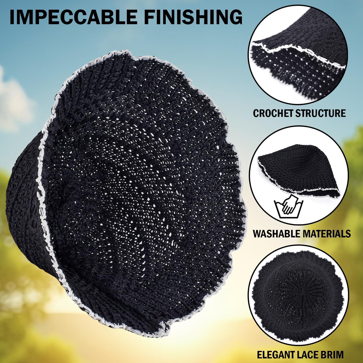 Sombrero de Cubo de Ganchillo EINSKEY para Mujeres - Protección UV