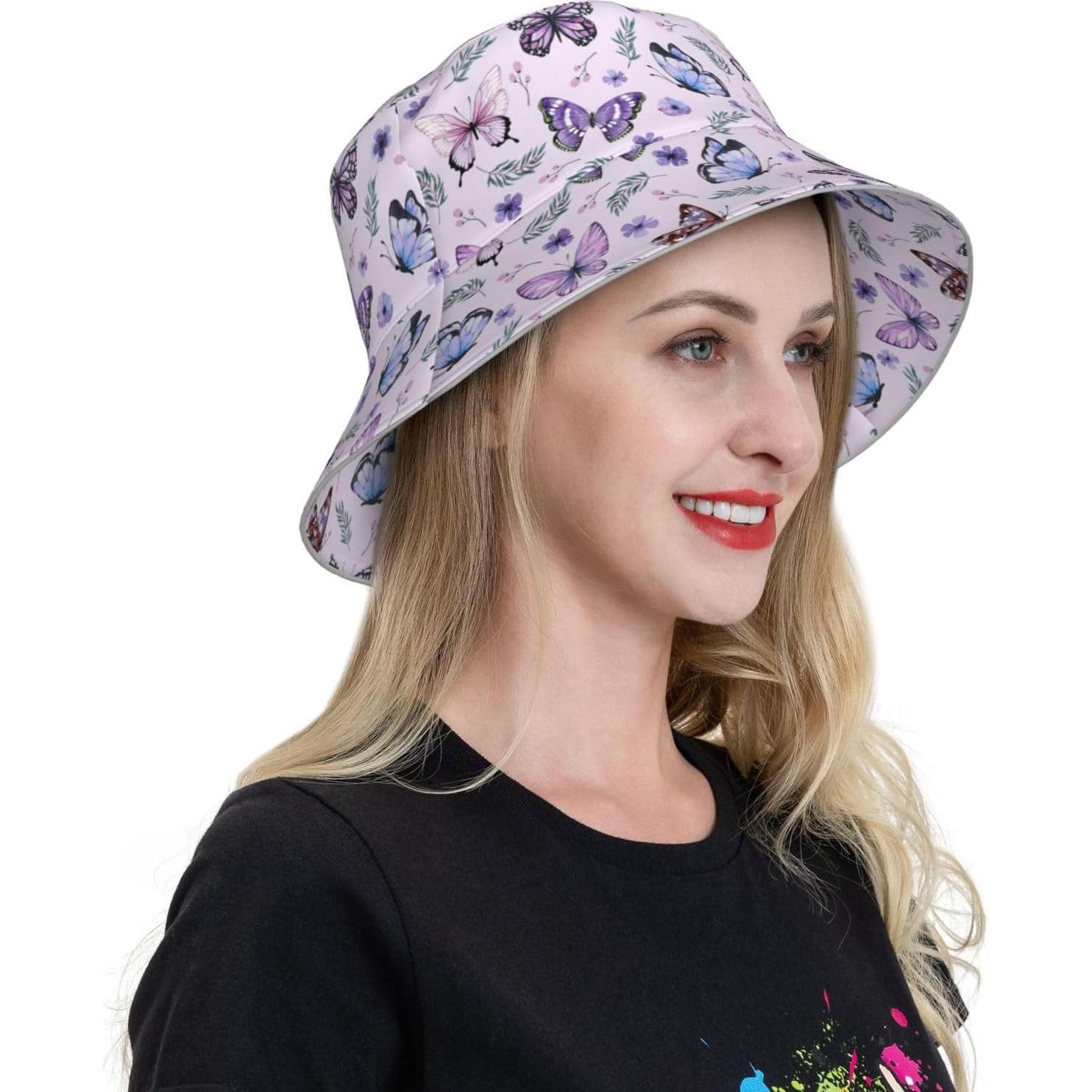 Sombrero de Cubo Plegable Doble Cara JSGM para Verano