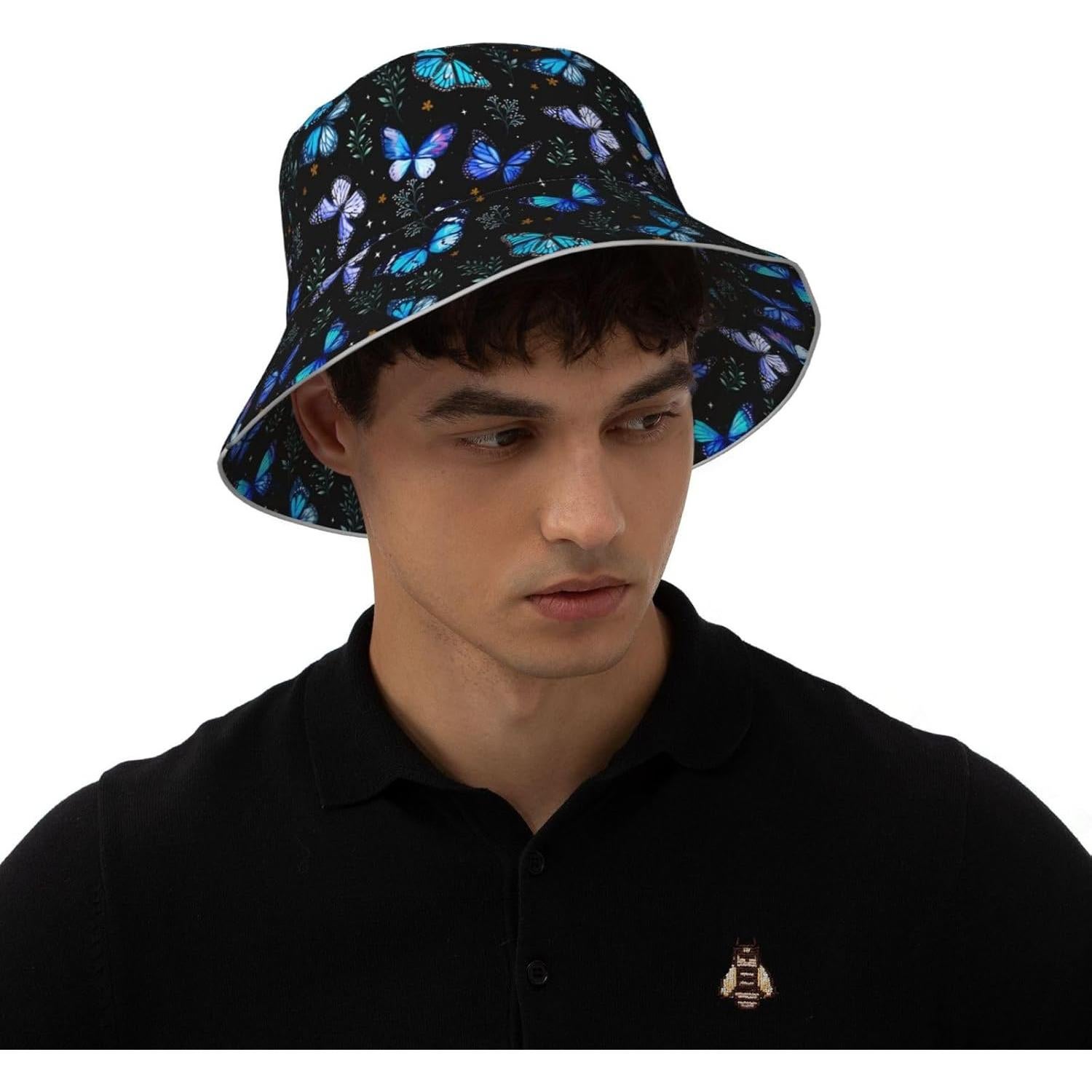 Sombrero de Cubo Plegable Doble Cara JSGM para Verano