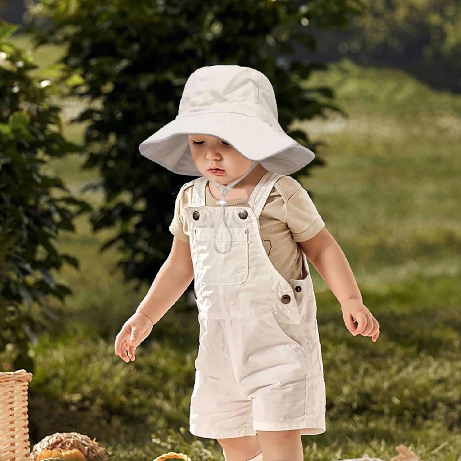 Sombrero de Sol Cubo para Bebés y Niños 0-5 Años UPF 50+