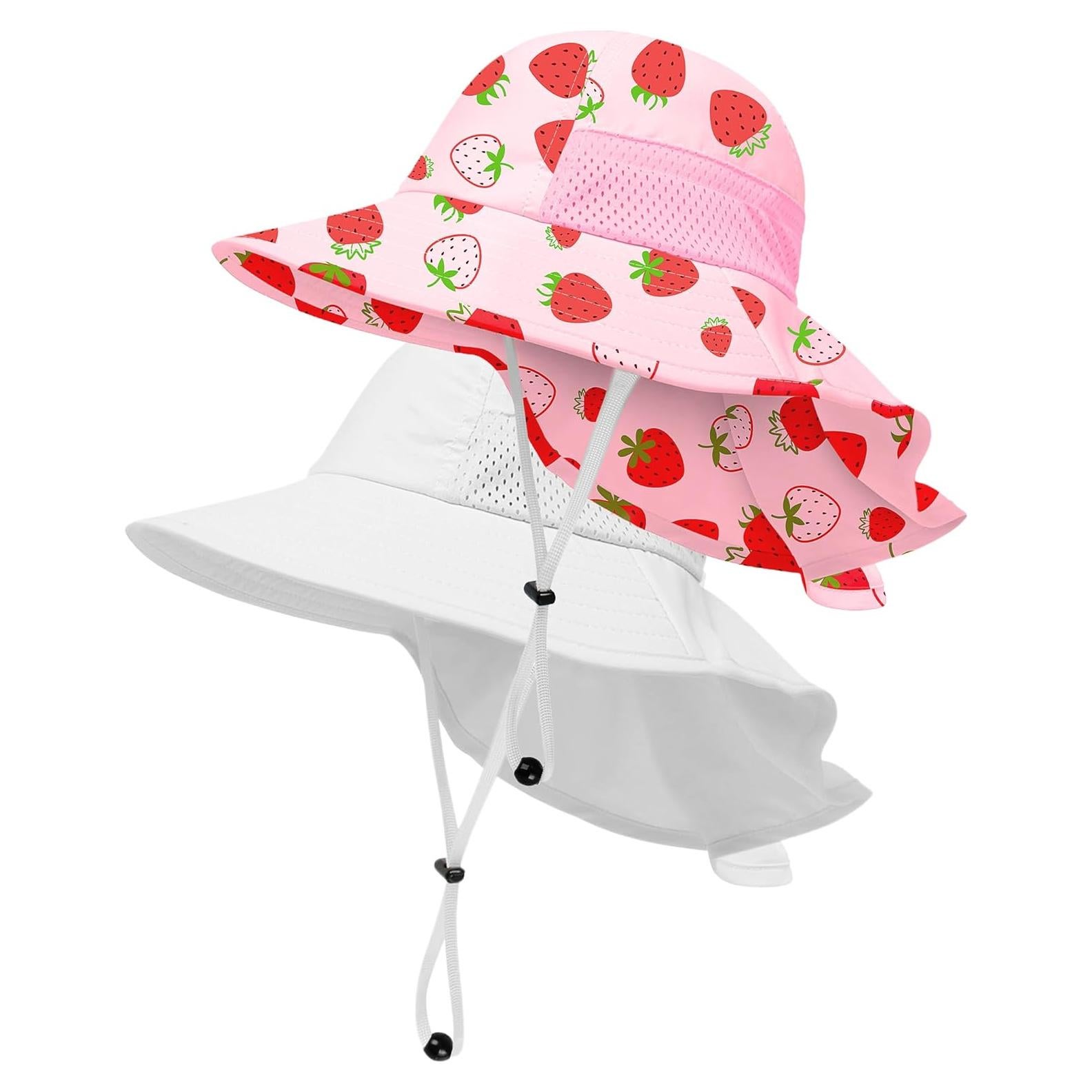 Sombrero de Sol UPF 50+ para Niños 2-7 Años - 2 Piezas