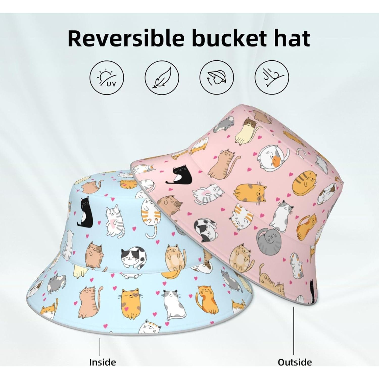 Sombrero de Cubo Reversible Unisex JGSSG - Verano Plegable