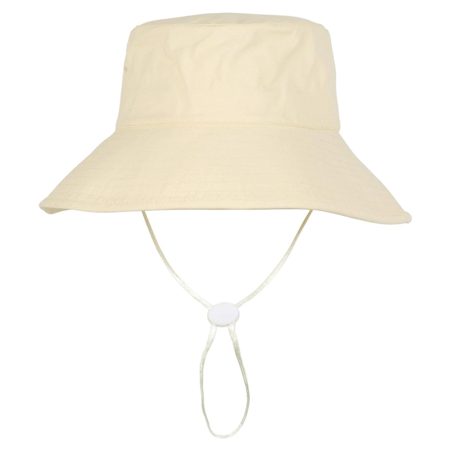 Sombrero de Cubo XXL Zylioo 100% Algodón Ajustable Beige