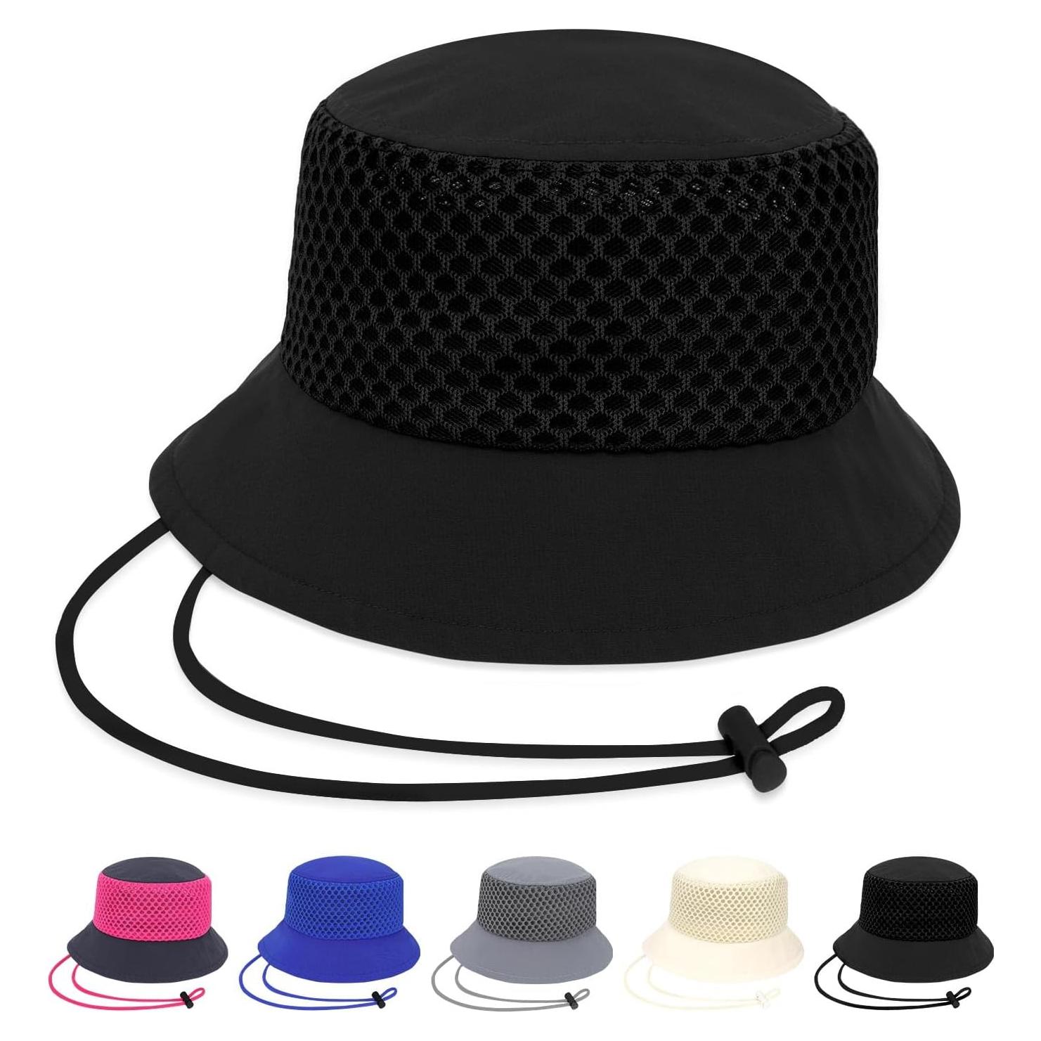 Sombrero de Cubo Transpirable OnWander Negro Talla Única
