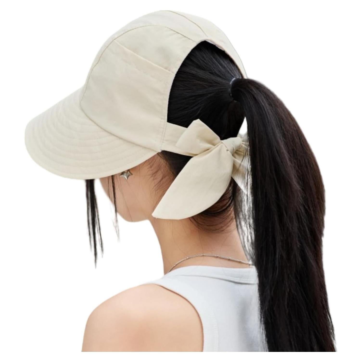 Sombrero de Sol Plegable para Mujeres UPF50+ Beige