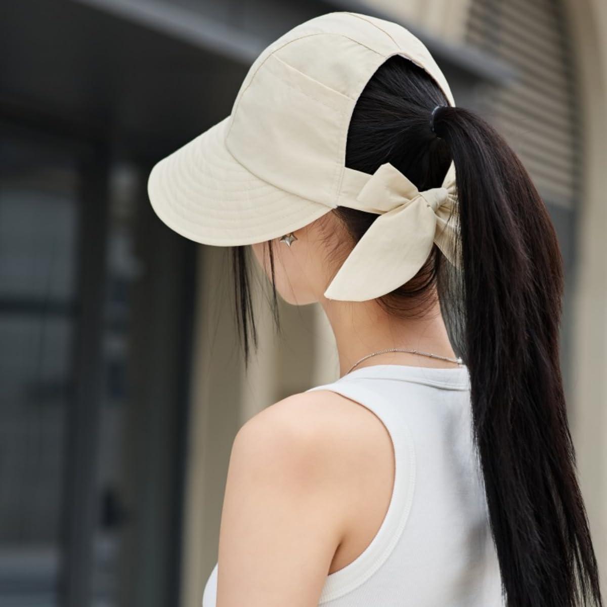 Sombrero de Sol Plegable para Mujeres UPF50+ Beige