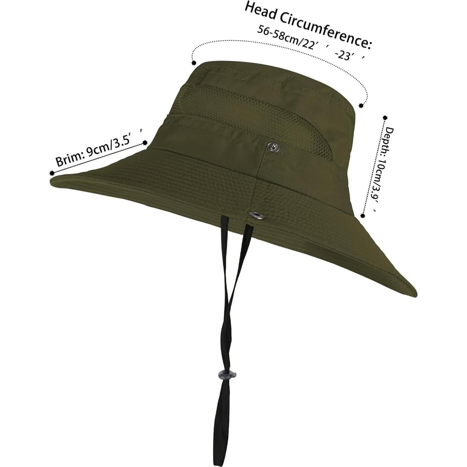 Sombrero de Pesca ZOORON UPF 50+ Transpirable Verde Militar