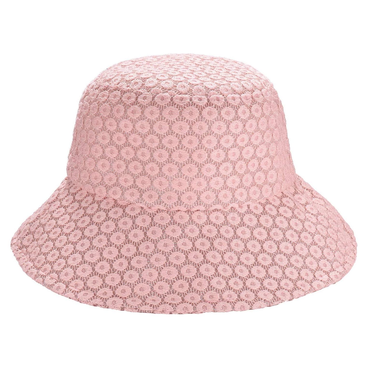 Sombrero de Sol Boderier Rosa para Mujeres con Ala Ancha