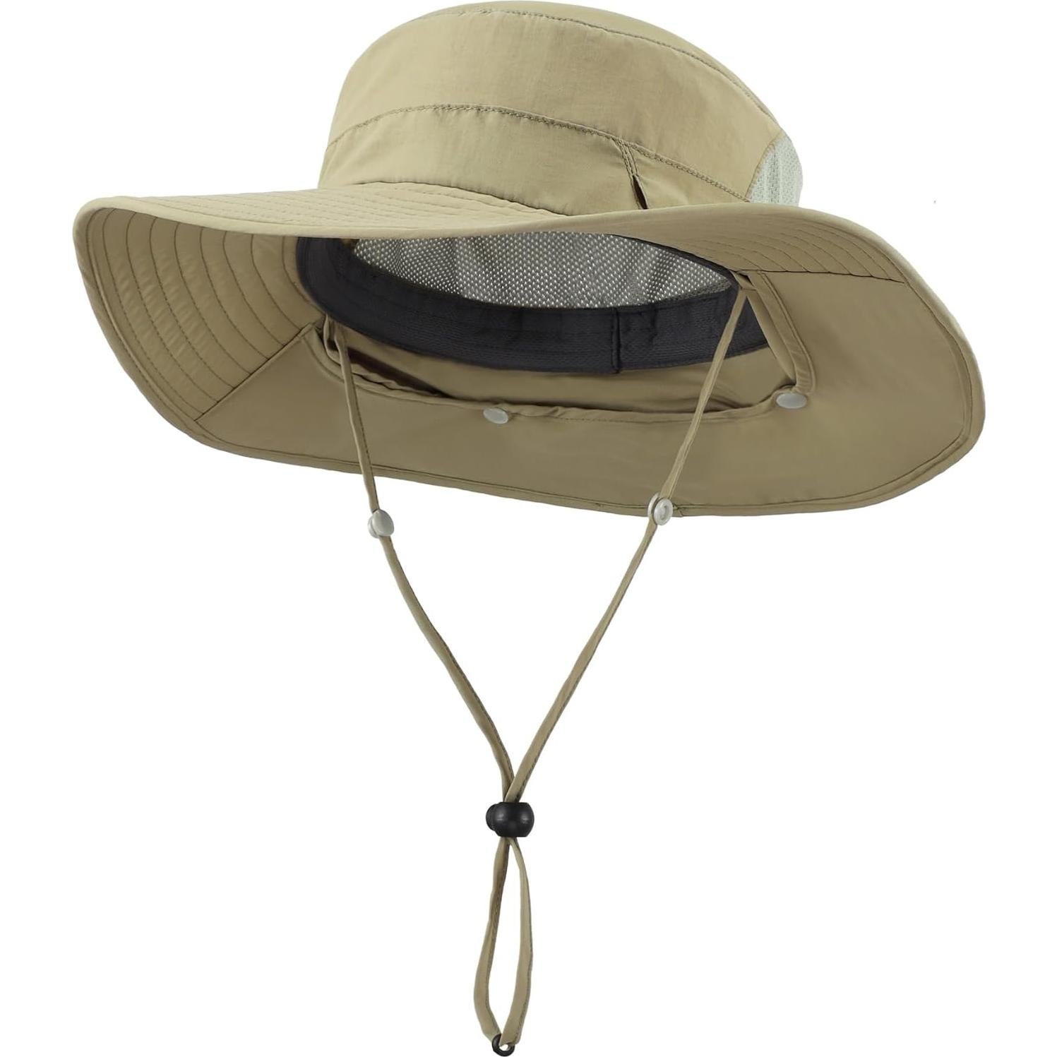 Home Prefer UPF 50+ Sun Hats for Men Women Wide Brim Fishing Hat with Neck Flap Summer Safari UV Protection Bucket Hat