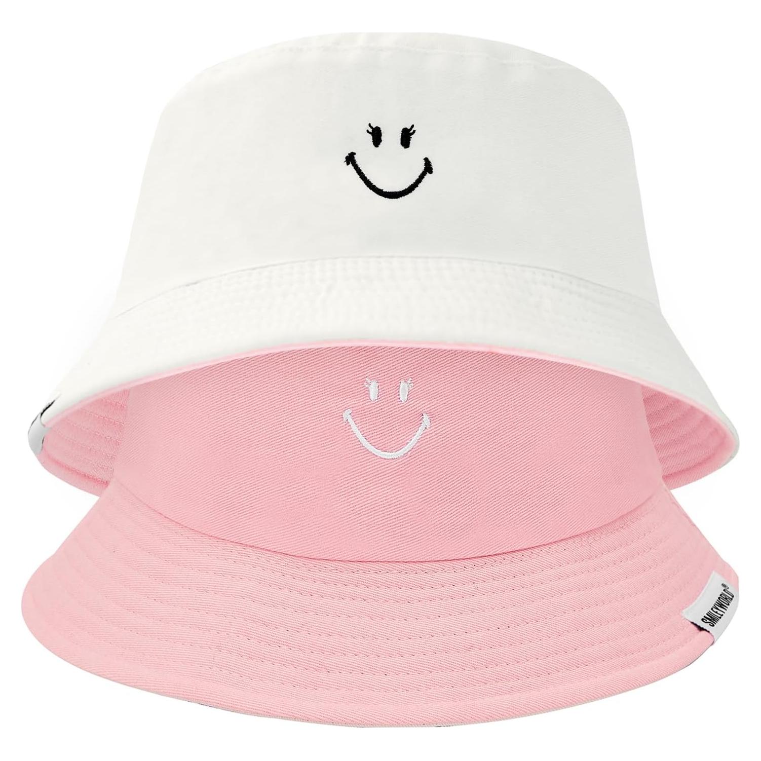 Sombrero de Cubo Reversible Durio Smiley para Hombre y Mujer