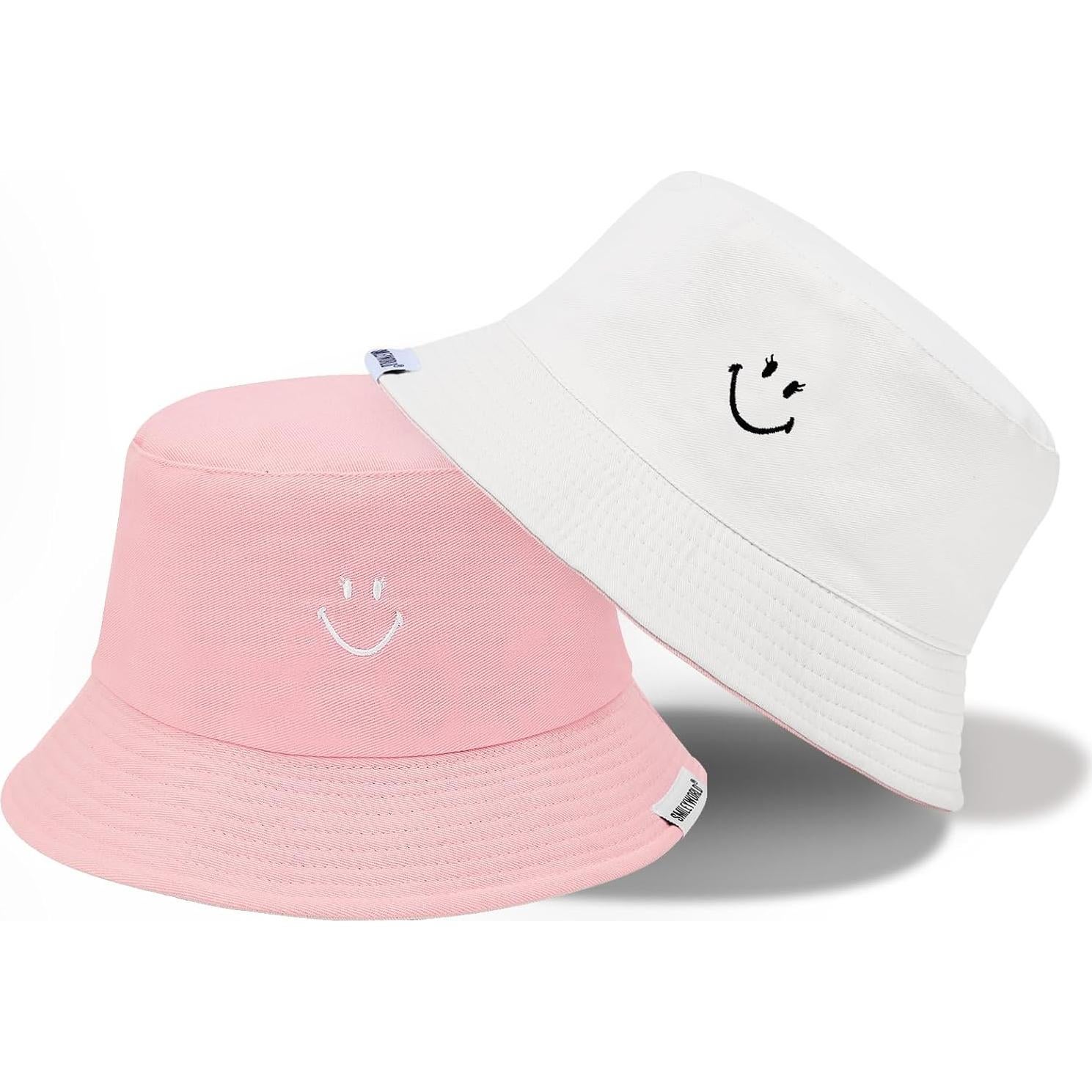 Sombrero de Cubo Reversible Durio Smiley para Hombre y Mujer