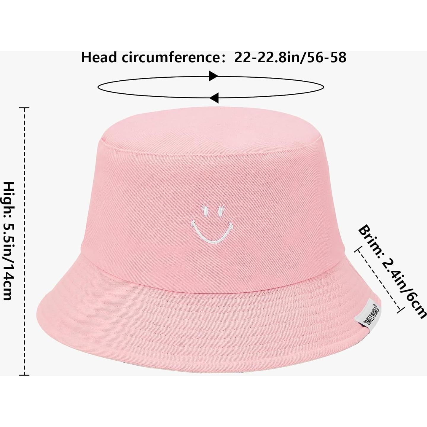 Sombrero de Cubo Reversible Durio Smiley para Hombre y Mujer