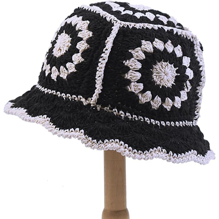 Sombrero de Cubo de Crochet para Mujeres XYIYI Hecho a Mano