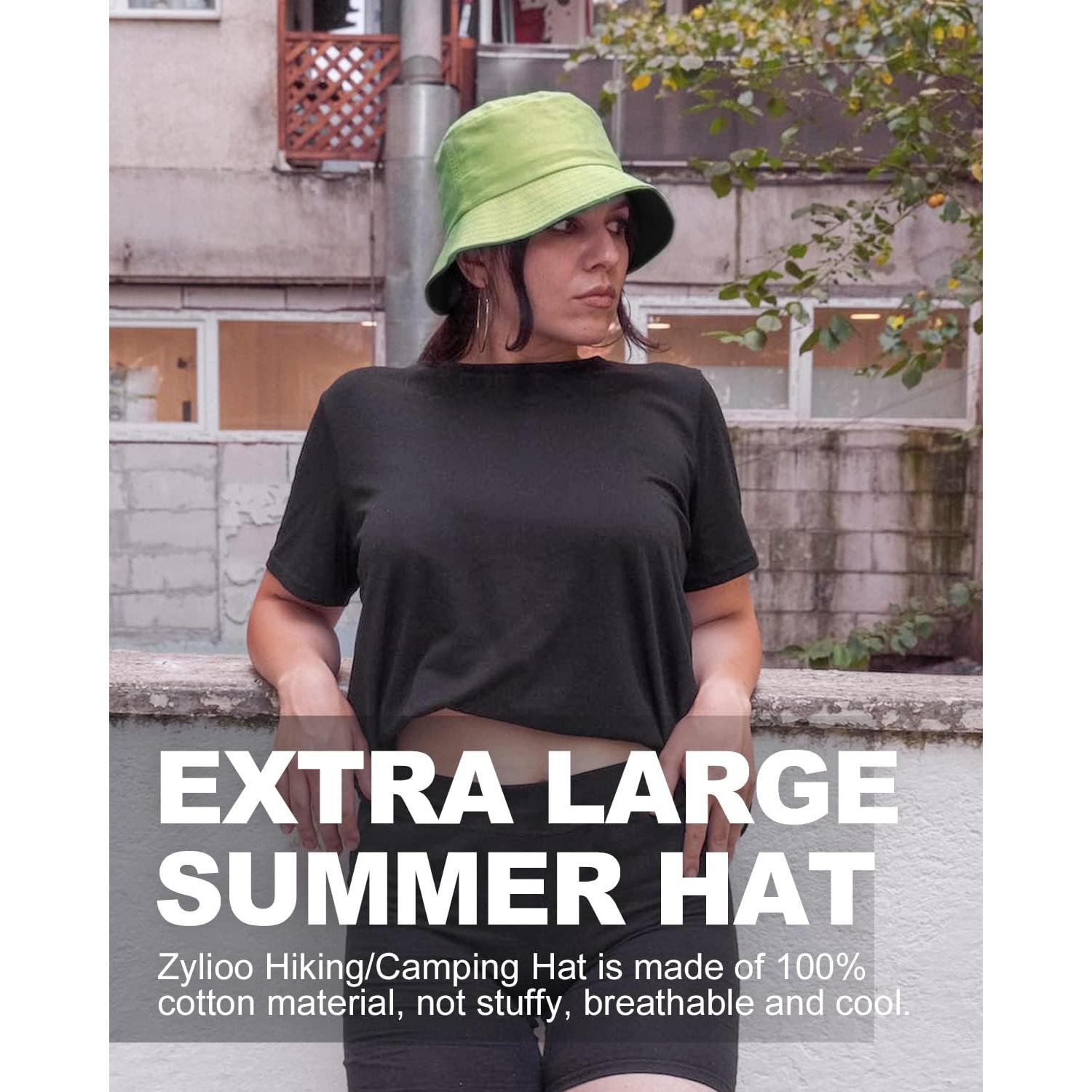 Sombrero de Cubo Reversible Zylioo XXL para Hombre y Mujer